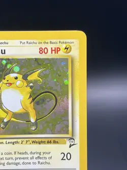 Raichu 16/130 Pokemon Base Set 2 Holo Rare Card - Image 3