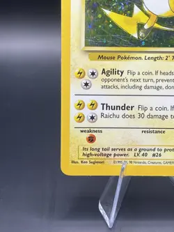 Raichu 16/130 Pokemon Base Set 2 Holo Rare Card - Image 4