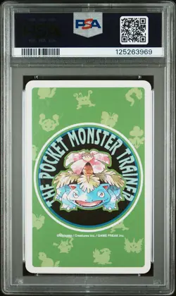 1996 POKEMON GREEN VERSION PLAYING CARDS 4 OF DIAMONDS #003 VENUSAUR PSA 10 - Image 2