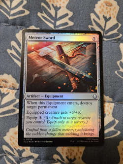 Meteor Sword FOIL - Avatar: The Last Airbender MTG Magic - Image 2