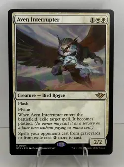 MTG OTJ--0004 Aven Interrupter - Outlaws of Thunder Junction - Image 1