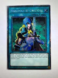 Nobleman of Crossout RA03-EN102 Platinum Secret Rare 1st Edition YuGiOh Card NM - Image 1
