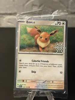 Pokemon TCG Sealed Stamped Holiday Calendar Promo Eevee MEW 133/165 - Image 1
