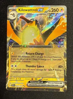 Pokemon TCG Kilowattrel EX Surging Sparks 068/191 Double Rare NM/Mint - Image 1