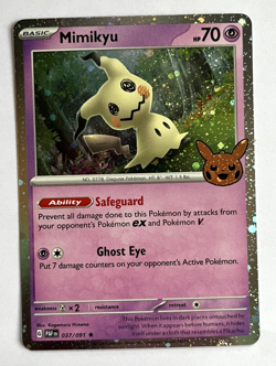 Pokemon TCG Mimikyu Cosmos Holo 037/091 Trick or Trade 2024 Holo - Image 1
