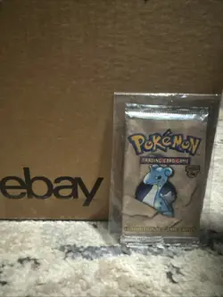 1999 Pokemon Fossil Set Booster Pack Lapras Artwork FACTORY SEALED 742818060714 - Image 1