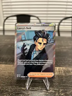 Pokemon TCG Trainer Larry's Skill 139/131 Ultra Rare Holo Prismatic Evolutions - Image 1
