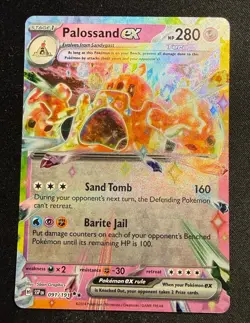 Pokemon TCG Palossand ex 091/191 Surging Sparks Double Rare Holo NM/M - Image 1