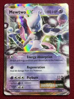 Mewtwo EX 52/108 Rare Evolutions Pokemon Holo 2016 MP - Image 1