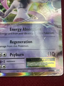 Mewtwo EX 52/108 Rare Evolutions Pokemon Holo 2016 MP - Image 5