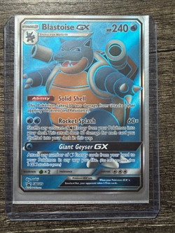 POKEMON BLASTOISE GX SM189 BLACK STAR PROMO HOLO 2019 + NEW DARKRAI SLEEVE LP-NM - Image 5