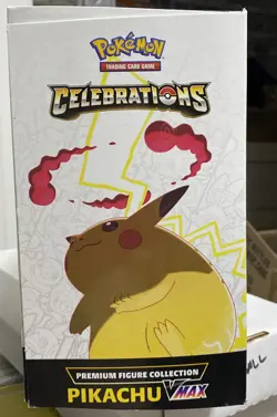 Pokemon TCG 25th Celebrations Premium Figure Collection Pikachu VMAX Box Sealed 820650809408 - Image 2