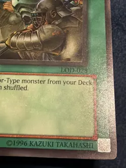 Reinforcement of the Army LOD-028 Legacy of Darkness Unlimited Yu-Gi-Oh! Holo - Image 4