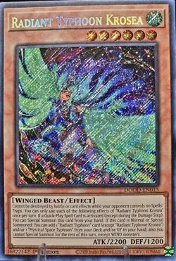 Radiant Typhoon Krosea - DOOD-EN015 - Secret Rare - 1st Ed - NM - Yu-Gi-Oh - Image 1