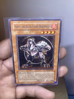YUGIOH HORUS THE BLACK FLAME DRAGON LV4 SOD-EN006 RARE UNLIMITED ED VLP - Image 1