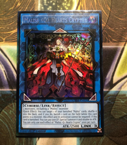 *** MALISS Q HEARTS CRYPTER *** 1ST EDITION COLLECTOR'S RARE CRBR-EN020 YUGIOH! - Image 1