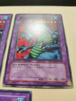 3x Aqua Dragon MDP2-EN013 Limited Edition LP/MP YuGiOh! - Image 4