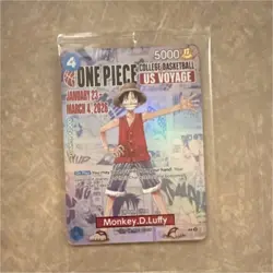 Bandai Namco Monkey.D.Luffy One Piece CCG US Voyage College Basketball Promo - Image 1