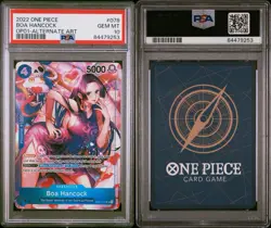 PSA10 2022 One Piece English Boa Hancock SR Alt Art OP01-078 Romance Dawn - Image 3