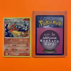 Blaziken Holo Rare LP 3/127 Pokemon Platinum Base Set Card TCG 003/127 LP DP - Image 1