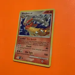 Blaziken Holo Rare LP 3/127 Pokemon Platinum Base Set Card TCG 003/127 LP DP - Image 3