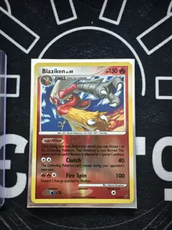 Pokemon TCG Blaziken Reverse Holo Card Platinum Base Set 3/127 - Image 1
