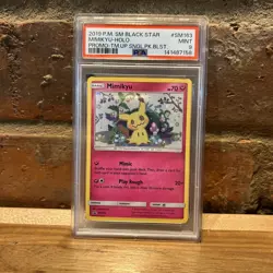 PSA 9 Mimikyu Holo #SM163 2019 Pokemon Sun & Moon Black Star Promo 136319118 - Image 1