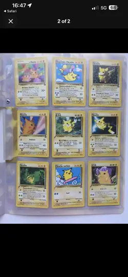 Pokemon TCG Card Game 2000 Pikachu World Collection 9 Card Set Sydney Exclusive - Image 3