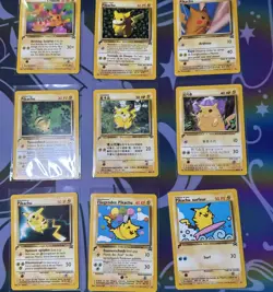 Pokemon TCG Pikachu World 2000 Collection File Birthday Pikachu Vintage - Image 1