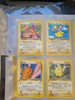 Pokemon TCG: Pikachu World Collection 2000 Full Set With Folder 9x Stamped Cards - Image 2