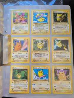 Pokemon TCG: Pikachu World Collection 2000 Full Set With Folder 9x Stamped Cards - Image 3