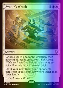 MTG Avatar's Wrath (12/447) Avatar The Last Airbender LP FOIL - Image 1