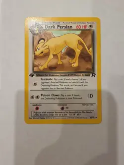 Dark Persian 42/82 Pokemon TCG Team Rocket 1st Edition MP/LP - Image 1