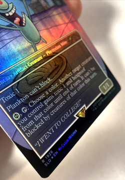 MTG Plankton, Tiny Tyrant Skrelv, Defector Mite FOIL Secret Lair SpongeBob 1926 - Image 2