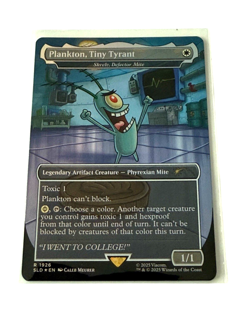 Plankton Tiny Tyrant 1926 Foil Secret Lair SpongeBob Legends - Image 1