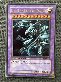 Yugioh Blue-Eyes Ultimate Dragon Limited Edition Ultra Rare JMP-EN005 MP/LP - Image 1