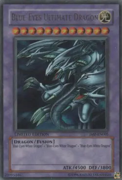 Yugioh! LP Blue-Eyes Ultimate Dragon - JMP-EN005 - Ultra Rare - Limited Edition - Image 1