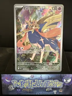 Pokemon Card Zacian 100/094 Phantasmal Flames Illustration Rare Near Mint - Image 1