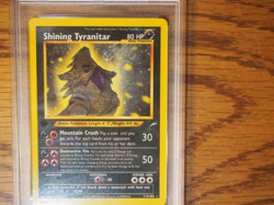 Pokemon 2002 1st Edition Neo Destiny Shining Tyranitar holo card PSA 9 - Image 2
