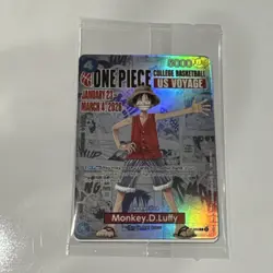 Bandai Namco One Piece Monkey.D.Luffy US Voyage Promo Holo Card P-055 - Image 3