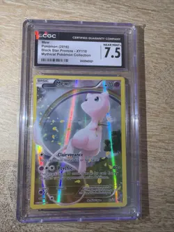 CGC 7.5 Mew 2016 Black Star Promos XY110 Pokemon Card - Image 1