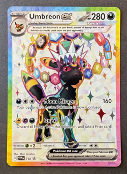 Umbreon Ex 176 Black Star Promo Holo Scarlet & Violet Pokemon Trading Card - Image 1