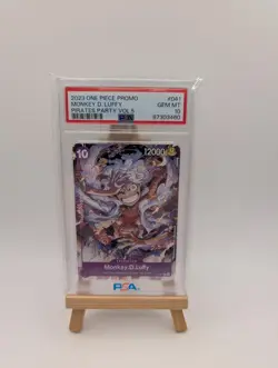 2023 Monkey D. Luffy P-041 EN Promo | One Piece Pirates Party Vol. 5 PSA 10 - Image 1