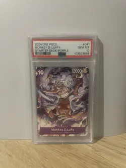 2023 Monkey D. Luffy P-041 EN Promo | One Piece Pirates Party Vol. 5 PSA 10 - Image 1
