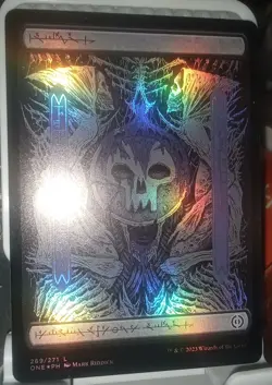 Swamp (269) - Full Art #269 (NM) Foil Phyrexia All Will Be One ONE Magic MTG - Image 1