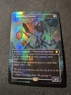 Foil Scrawling Crawler (borderless) M/NM 0354 MTG Foundations - Image 1