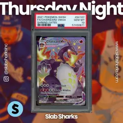 2021 POKEMON SWSH SHINING FATES #SV107/SV122 CHARIZARD VMAX SHINY VAULT PSA 10 - Image 1