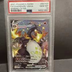 CHARIZARD VMAX 2021 Pokemon #SV107/SV122 PSA 10 GEM-MINT Shining Fates FULL ART - Image 1