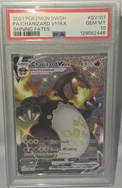 PSA 10 2021 Pokemon Sword&Shield Shining Fates Charizard VMAX SV107/SV122 PSA 10 - Image 3