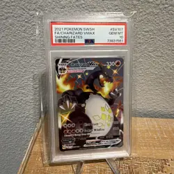 PSA 10 Charizard VMAX Shining Fates Full Art SV107/SV122 Pokemon Card FA 2021 - Image 1